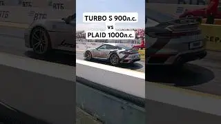 911 TURBO S 992 STAGE 2 vs TESLA MODEL S PLAID 1000hp #auto #turbos #911 #tesla #modelsplaid