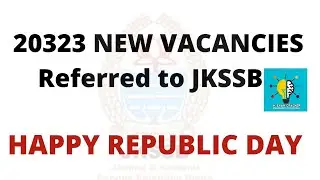 JKSSB RECRUITMENT || NEW VACANIES REFERRED TO JKSSB || TWEET FROM 