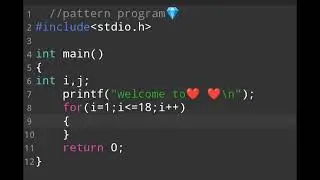 how to print 🥰 in C program |Nested for loop. #RKgPrograms