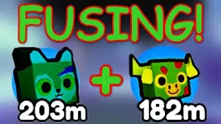 FUSING METHOD!!! Fusing 3 Rainbow Zombie Squirrel and 3 Rainbow Zombie Bull! (Pet Simulator X)
