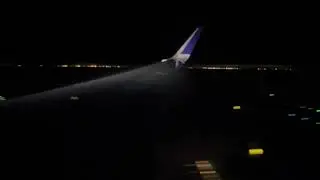 UA746 late night low visibility bumpy landing SFO