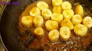 Pan Fry Banana Cinnamon Banana Recipe |Dessert