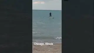 Flashback Friday, paddling in Chicago, Illinois. #shorts #viral #reels #paddleboarding