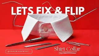 Fix a Torn Collar: Flip a Men's Shirt Collar. Save Your Shirts! Easy Collar Repair for Men