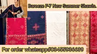 Bareeze|| Summer shawls|| Causal shawls || Mirrors work