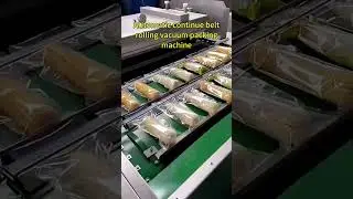 Automatic continue belt rolling vacuum packing machine #foodmachinery #packagingmachine