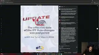 New Ipf Rules Postponed but We Have a Problem...