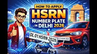 HSRP Number Plate Kaise Apply Kare 2026? | Delhi | Step-by-Step | Hindi |