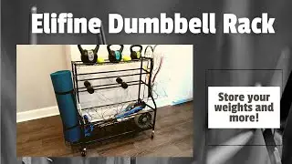 Elifine Dumbbell Weight Rack- All in One Weight and Workout Equipment Storage
