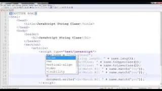 JavaScript - String Functions