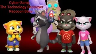 Glitch: The New Villain of My Talking Tom Friends 2 x Roblox! Raccoon Boss The Technology Destroyer 