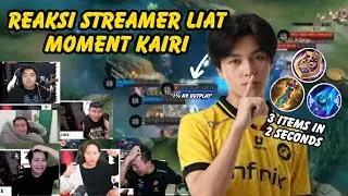 REAKSI STREAMER LIAT MOMENT GG LANCELOT KAIRI ONIC vs GEEK GAME 3 | REKT JO MAX BKENT R7 TAZZ