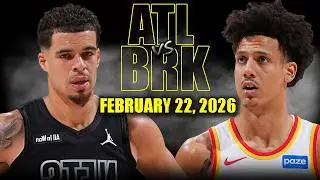 Atlanta Hawks vs Brooklyn Nets Full Game Highlights &ndash; February 22, 2026 | NBA Season