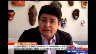 Informe de Fundamedios revela incremento en agresi&oacute;n a periodistas en Ecuador en 2012