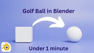 Create a Golf ball in Blender! (Step-by-Step Tutorial)