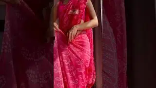 Amazing 😍 partywear printed saree for festival/farewell#saree#trending#shorts#ytshorts