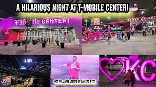 Kansas City Comedy Night at T-Mobile Center | Power & Light District Vlog! 🇺🇸