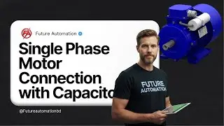 Single Phase Motor Connection with Capacitor | 4 Wire Induction Motor Wiring Diagram Explained