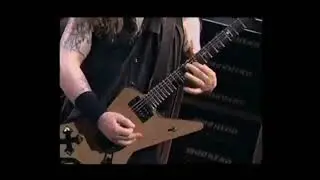 Dimebag Darrell Playing A Cross Guitar