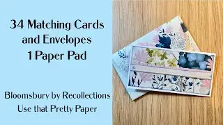 34 Matching Cards and Envelopes 1 Paper Pad Bloomsbury by Recollections #usethatprettypaper