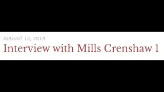 Julie Rowe's 1st Interview with the Mills Crenshaw Show