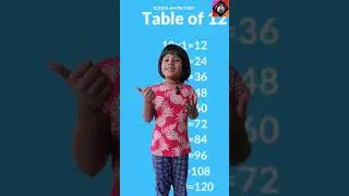 Learn Multiplication  Table Of 12 #table #shorts #education# Multiplication For Kids | 12 x 1 = 12 |