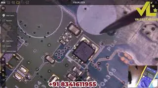 Volt in Circuit Live Practical in 15341-1 Motherboard #practice #electronics #smd #most