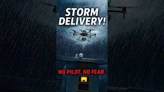 Drone delivery in Storm, China‼️⛈️⚡️😱 #shortsvideo #viralvideo #shorts