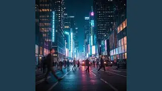 The city hums like