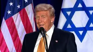 Donald Trump speaks on Israel Palestine conflict at Fighting Anti-Semitism in America event