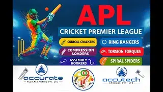 APL CRICKET PREMIER LEAGUE | ACCURATE HELICAL SPRINGS PVT. LTD | PRADARSHAN LIVE 2025
