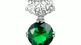 Szjinao Silver Wisiorek dla kobiet Real 925 Sterling Silver Green Emerald Wisiorki Duży Gemstone