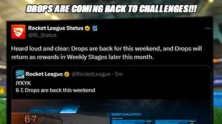 DROPS ОФИЦИАЛЬНО ВОЗВРАЩАЮТСЯ В ЕЖЕНЕДЕЛЬНЫЕ ИСПЫТАНИЯ!!! &mdash; Обновление Rocket League