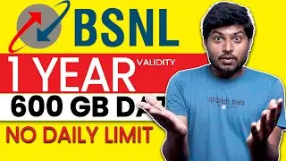 BSNL New Prepaid Plan | 365 Days | 600GB Data | No Daily Limit