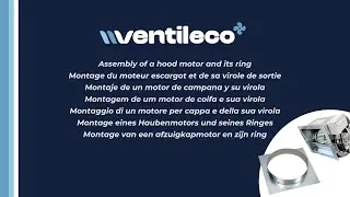 Ventileco : Assembly of a hood motor and its outlet collar