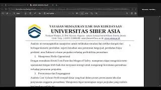 Video Pembelajaran Ujian Tengah Semester (Pembahasan Soal Akuntansi Biaya)