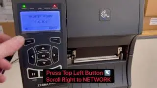 HOW TO ASSIGN STATIC IP - ZT410 ZEBRA LABEL PRINTER (MENU METHOD)