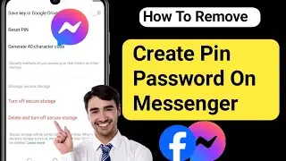 How to Remove Pin Password On Messenger 2024 l Remove Create Pin From Messenger?