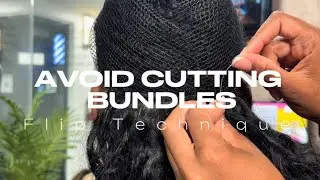 Sewing Your Bundles Without Cutting Them | Double Wefting + Flip Over Technique 