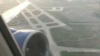 United 757 Takeoff Detroit DTW - Engine Buzz-saw