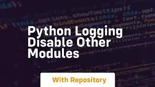 python logging disable other modules