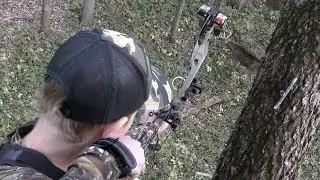Bow-hunting with a kids heart (Knox first buck with a bow)