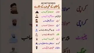 The Real Stars of Pakistani Cities : The famous Islamic Scholars of Pakistan 🇵🇰...#islam #scholar