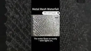 Metal Mesh Waterfall-A Brand New Carrier for #interiordesign and #uotdoordesign#wiremesh  #metalmesh