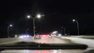 Drive: Early Morning, Winter, South To North Edmonton