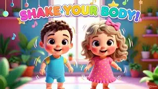 Shake Your Body Song 💃 Fun Dance Action Song for Toddlers