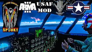 AC-130 Pilot Cockpit View and Landing - POV ASMR - USAF Mod - United States Air Force - ARMA 3