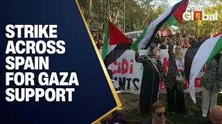 LIVE: Spanish Unions Launch General Strike in Support of Gaza