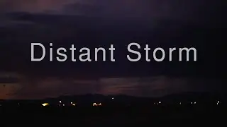 Rain and Distant Storm Sounds (1 Hour) | Calm Night Ambience for Sleep