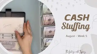 Cash Stuffing $1,262 | August 2024 - Week 5 | Cash Budgeting